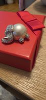 Schöne Swarovski Brosche Elefant mit Perle und Strass 😍 🐘