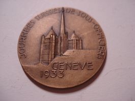Medaille 1935, Journees suisse des Sous Officier, geneve