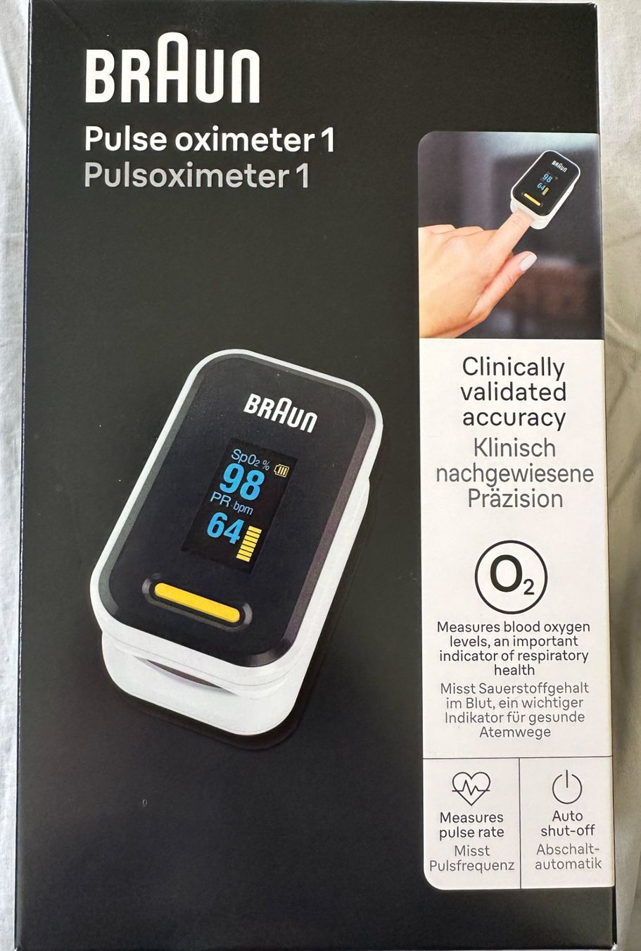Medizinische Geräte: Original, unopened Braun pulse oximeter 1 – Neu und originalverpackt aus Adliswil von