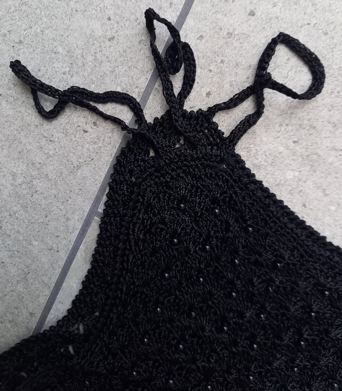 Top: Schwarzes Top im Häkelstil – Nuovo (secondo la descrizione) da Binningen venduto da mar_2jlr 5