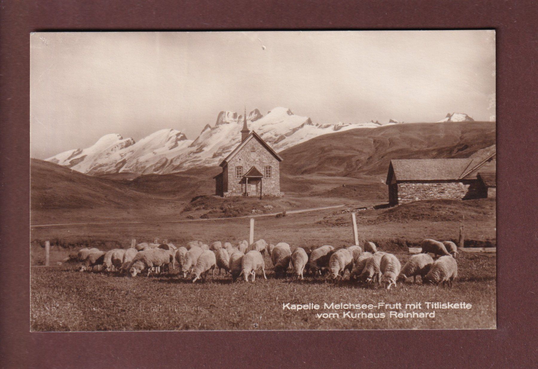 Cartoline postali: Kapelle MELCHSEE-FRUTT - Schaffherde // Loch // – Usato da Pully venduto da nicecards