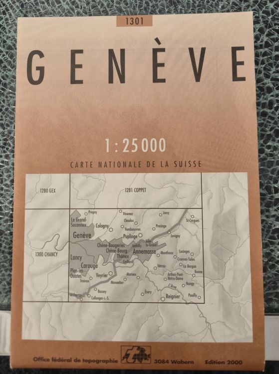 Carte topographique Genève | Kaufen auf Ricardo