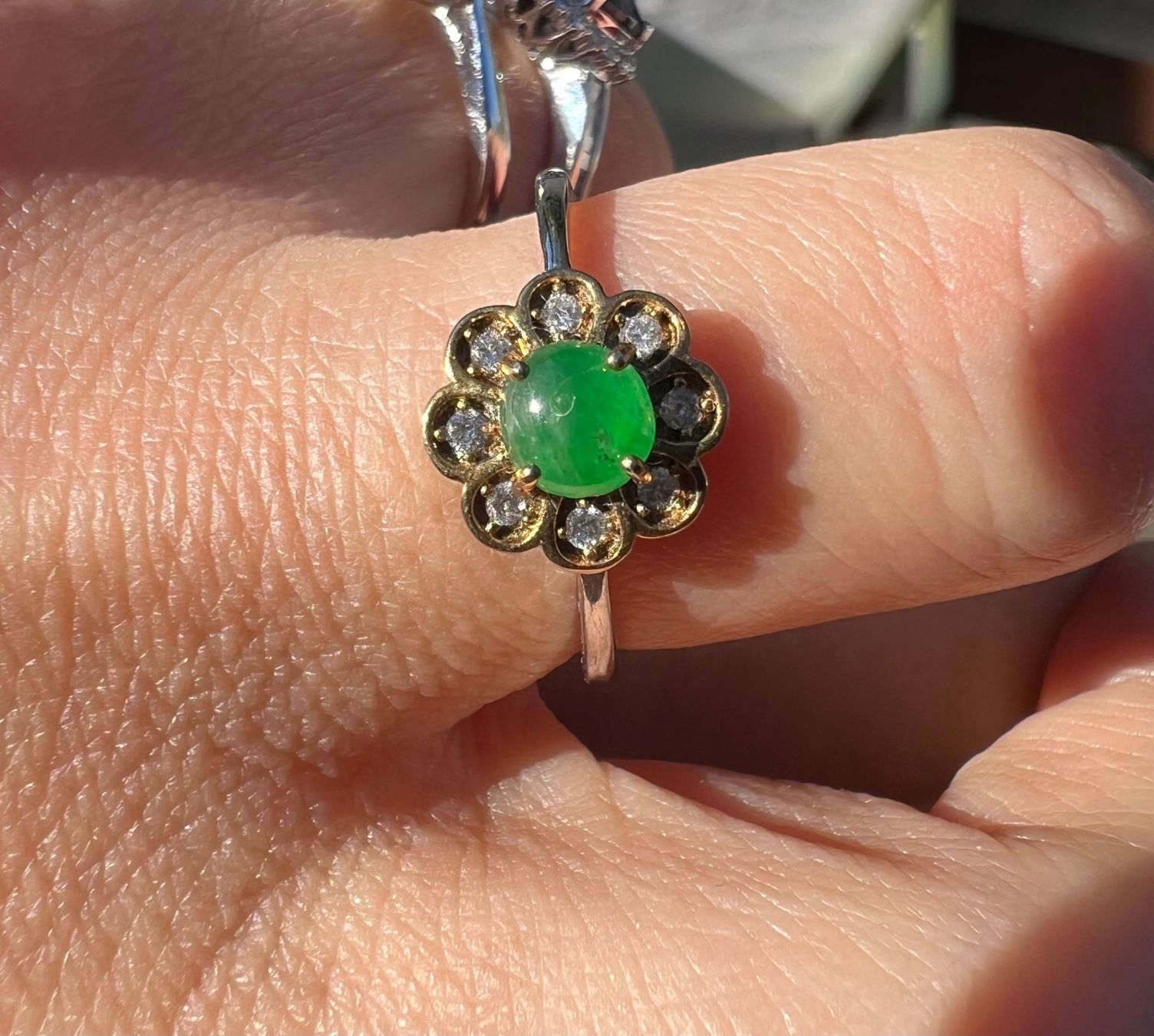 Bagues: Silberring mit echter Jadeite-Jade – Neuf (Voir description) à Bern par Steinfieber 3
