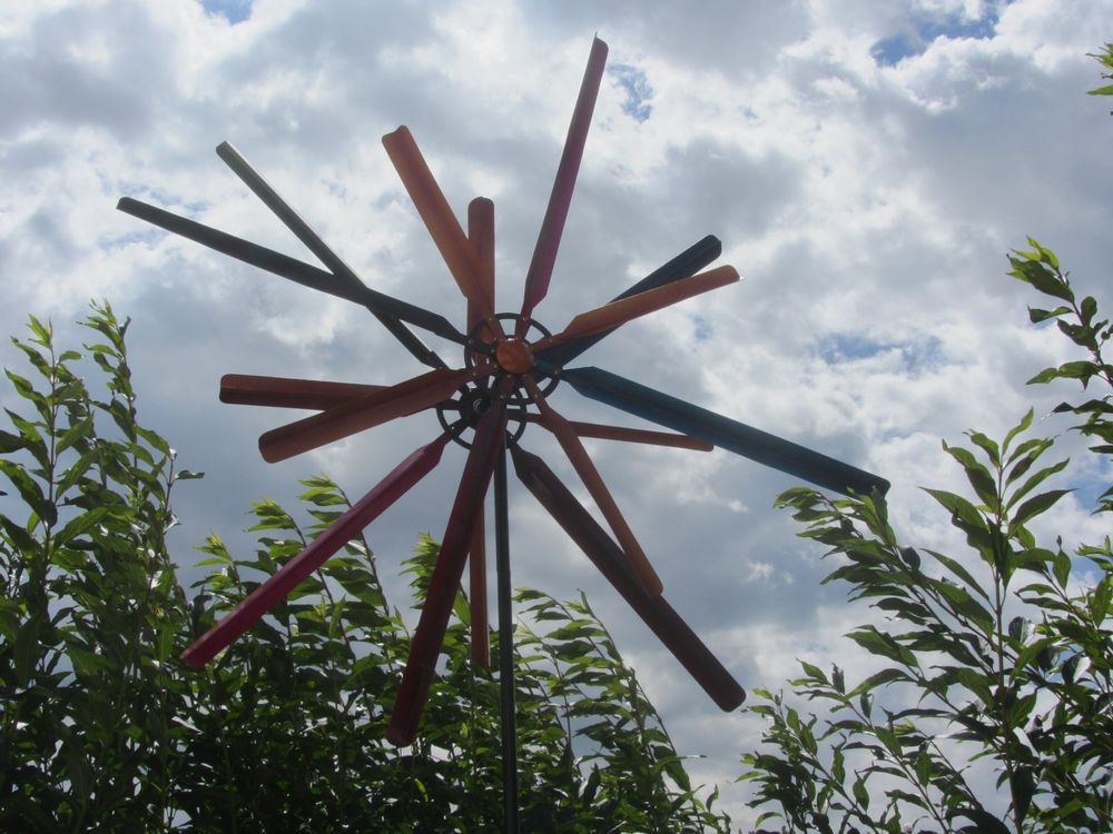 XXL 🤩Windrad Sun Garten Windrad 120 cm Durchmesser 270 hoch Kaufen