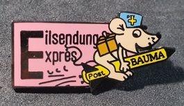 Y287 - Pin PTT Express Eilsendung Post Bauma Maus