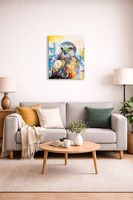 Falke - Acrylgemälde