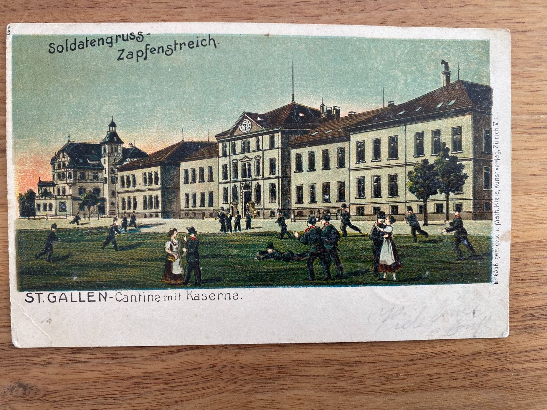 Cartes postales: Ansichtskarte St. Gallen Kaserne 1909 – D'occasion à Unterterzen par bac_287t