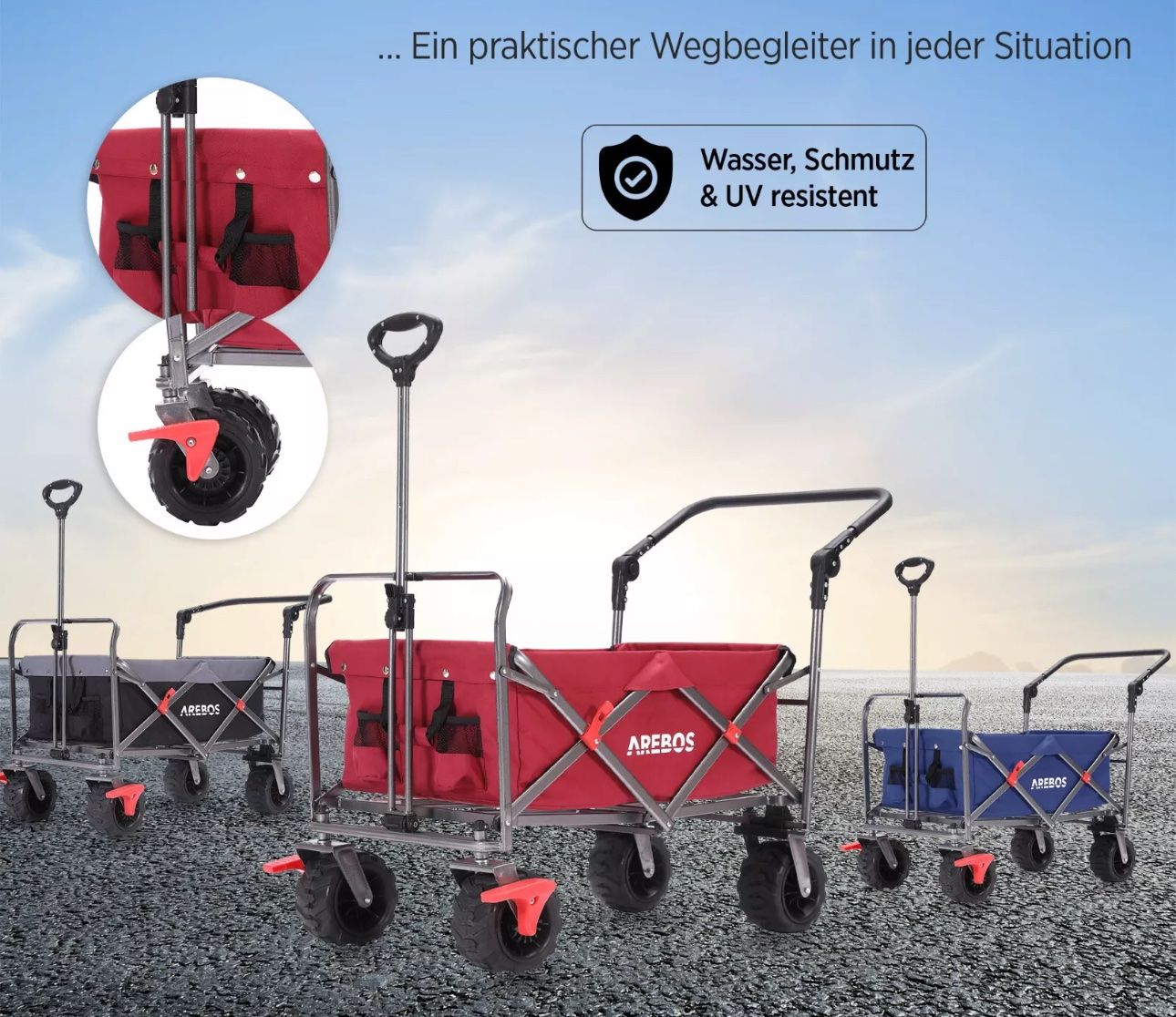 Carriole: Stabile Bollerwagen ohne Dach – Nuovo e nell'imballaggio originale da Amriswil venduto da JaJa-Express 4