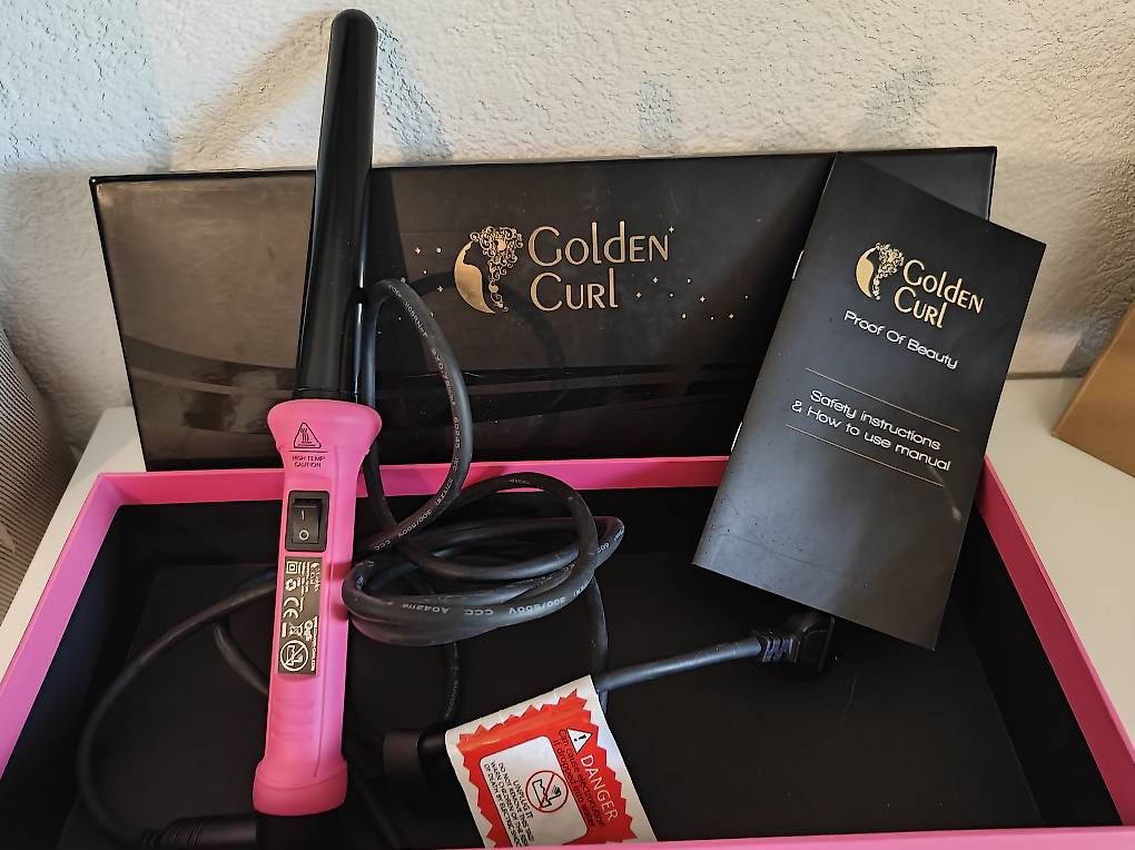 Lockenstäbe & Haarglätter: Golden Curl Profi Lockenstab – Gebraucht aus Gelterkinden von magicmouse79
