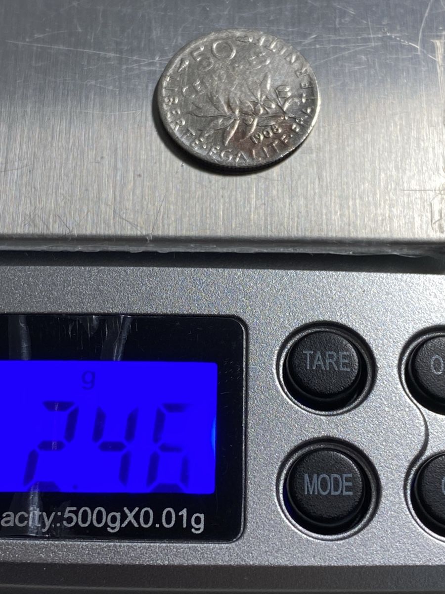 Toutes les monnaies: France - 50 centimes - 1908 - AG – D'occasion à Payerne par Mike1682 2