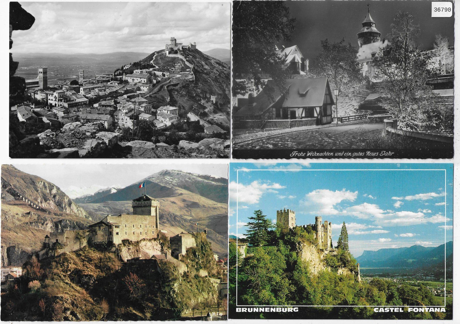 Cartoline postali: 4 AK Burgen und Schlösser – Usato da Ettingen venduto da Kartenplanet