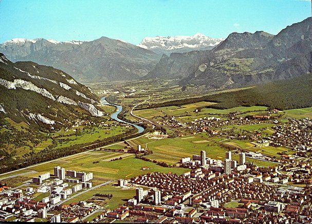 Cartoline postali: CHUR Rheinquartier – Usato da Jona venduto da philajona