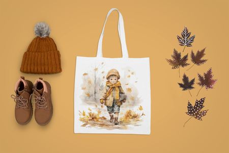Herbst Baumwolle Tasche Neu 