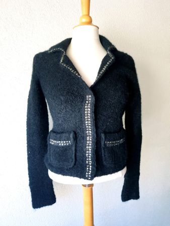LUISA CERANO STRICKJACKE JACKE 34 XS NP 380 CHF TOP ZU HOSE