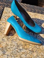 MEGA TÜRKIS-BLAUER PUMPS VON GABOR GR. 7/40.5, NEU!!