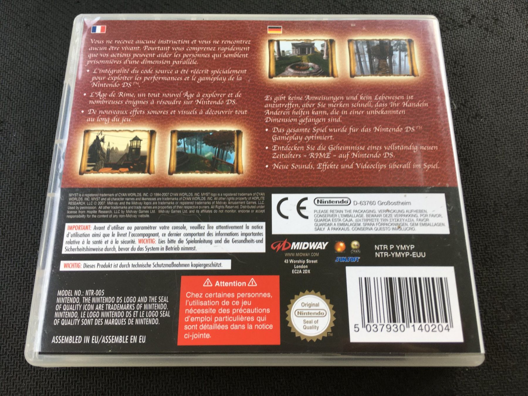 Nintendo Giochi: Myst - Nintendo DS – Usato da St.Gallen venduto da sjosjo 1