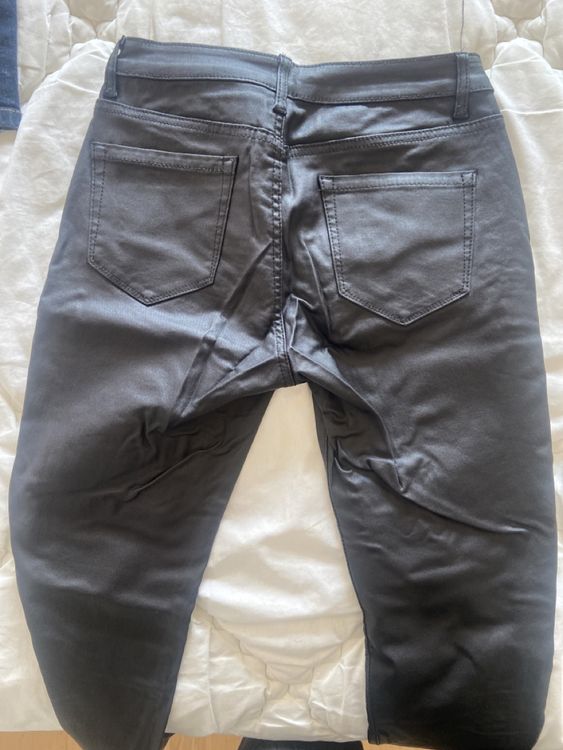 Jean Réversible Bleulab Aspect Cuir Tie-dye/noir Taille 8/26 Neuf Sans étiquettes