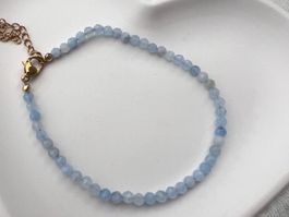 Bracelet en aigue marine - Aquamarinestein Armband