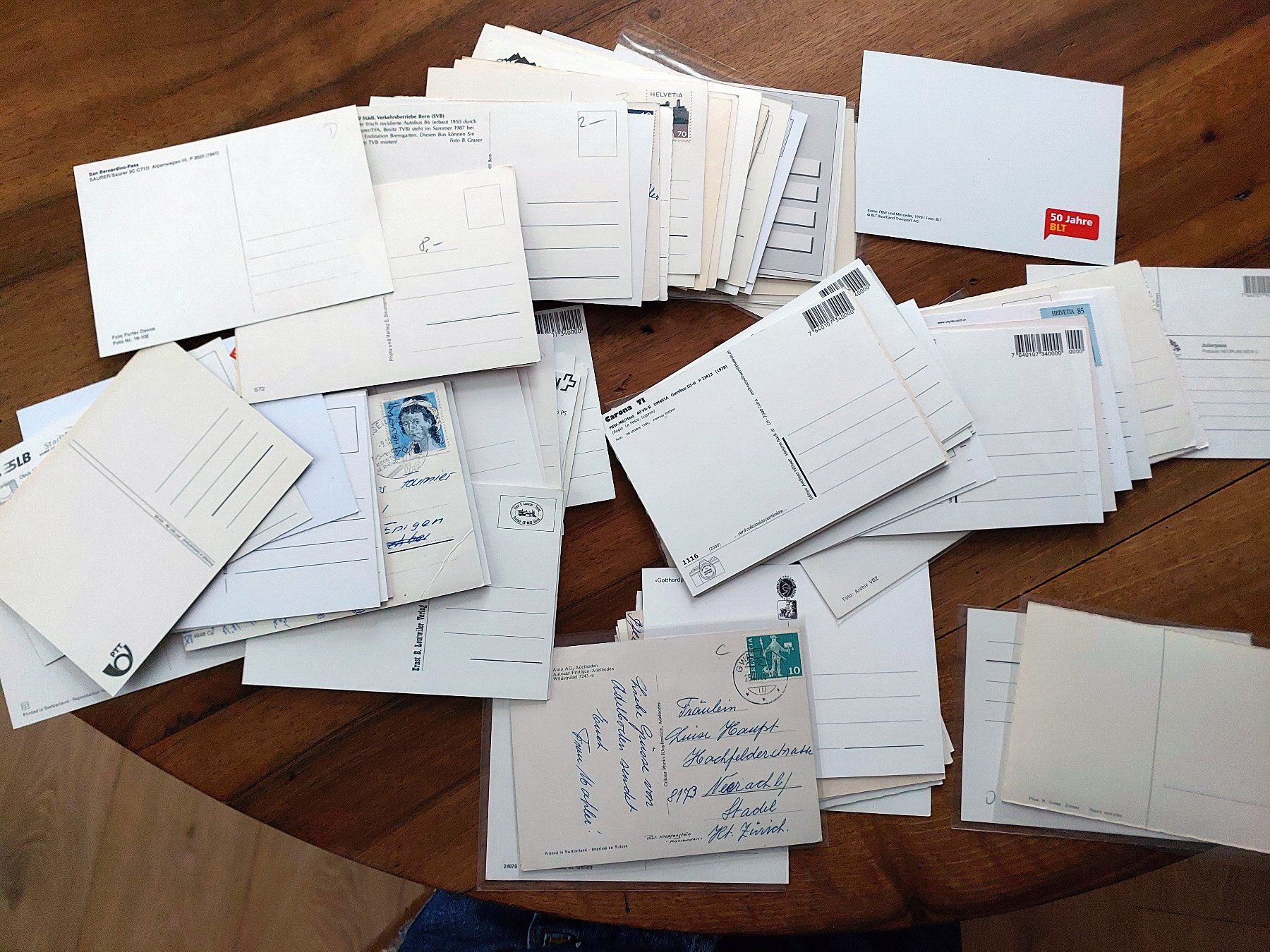 Ansichtskarten: 100 verschiedene Ansichtskarten - Postautos Schweiz – Gebraucht aus Schönenwerd von Steidi 3