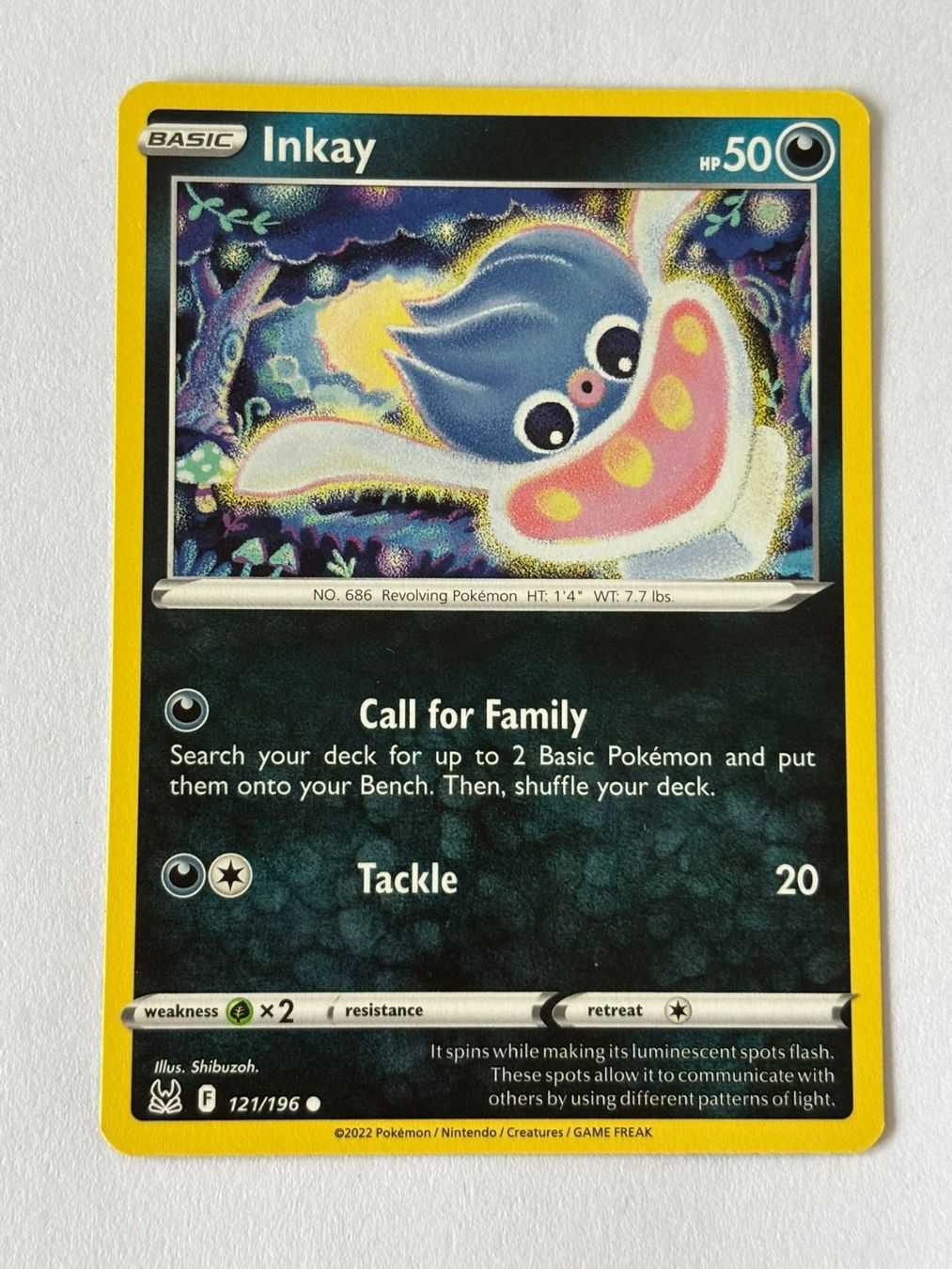 Pokémon Carte collezionabili: Pokemon-Karte Inkay 121/196 – Usato da Herisau venduto da Seyashop1