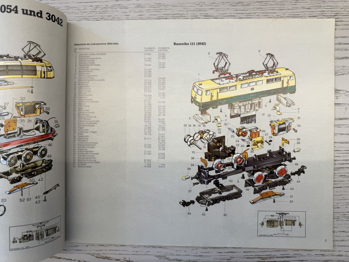 Märklin Modellini di ferrovie: Märklin Lok-Service Broschüre, ca 1982 – Usato da Lupsingen venduto da New-Haven 1
