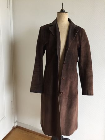 LEONARDO Ledermantel braun vintage