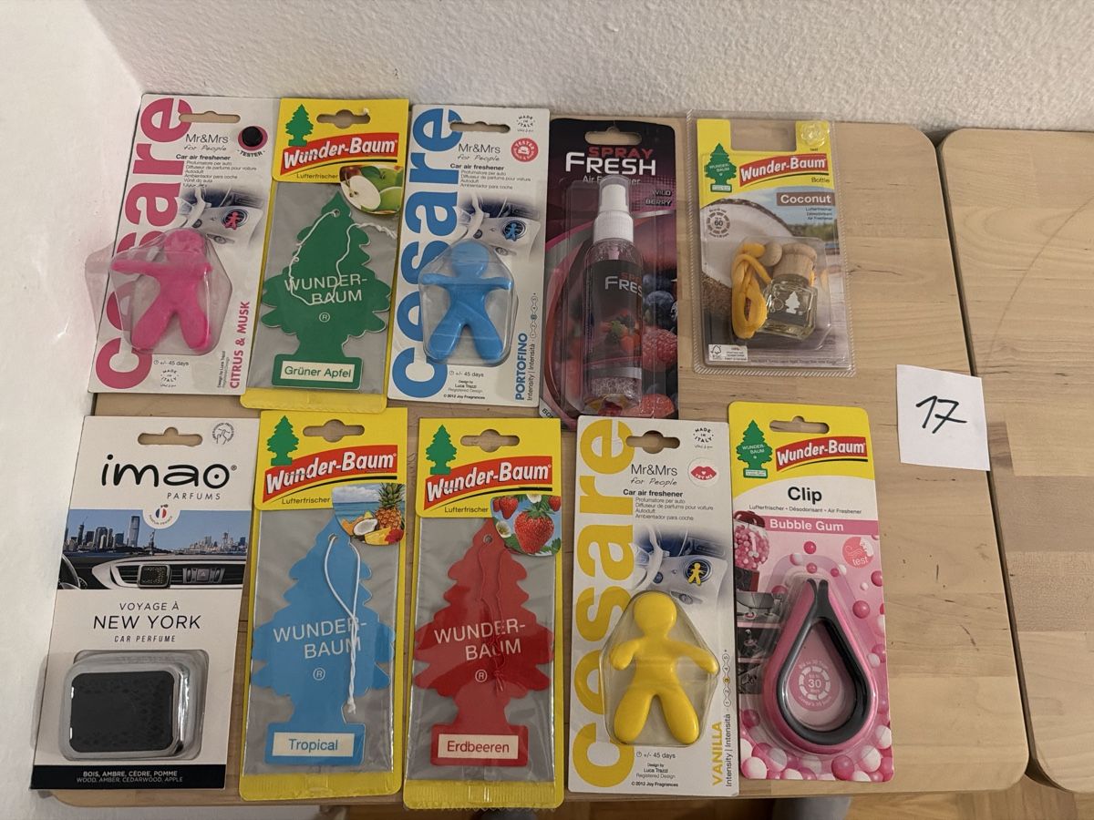 Lufterfrischer: Autoduftbäume 10stk diverse 17 – Neu und originalverpackt aus Kloten von sze_wb99