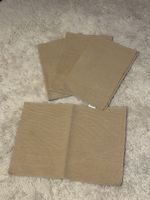 4er Tisch Set, Beige, 100% Baumwolle