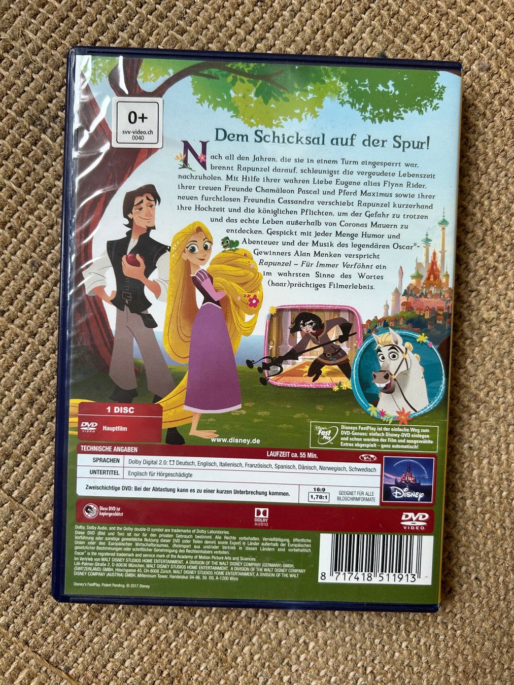 Tutti i DVDs: Disney DVD Sammlung: Dschungelbuch, Rapunzel, Arielle... – Usato da Zürich venduto da Kascha.B. 3