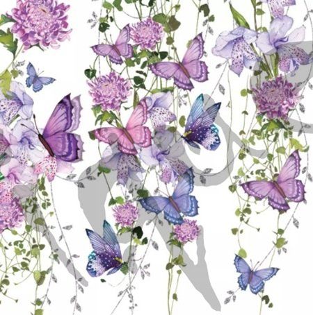 Tovaglioli: Serviette butterfly splash (1146) 2Stk. – Nuovo (secondo la descrizione) da Schlatt TG venduto da kreativ-atelier