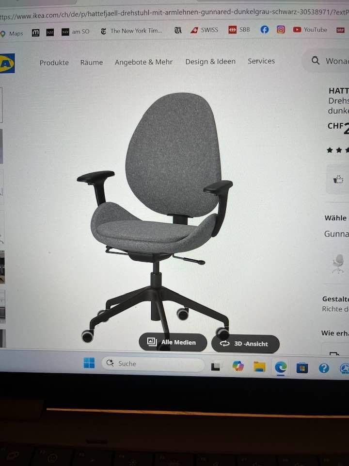 Ikea Sedie: Bürostuhl Hattefjäll IKEA – Nuovo (secondo la descrizione) da Erlenbach ZH venduto da anthropo_54