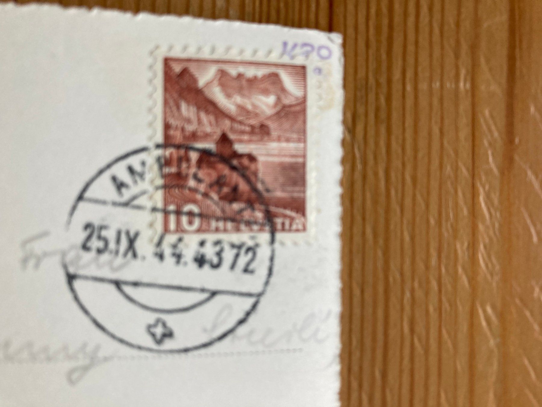 Ansichtskarten: Rheinfall - AK 1944 – Gebraucht aus Oberuzwil von Henri09 1