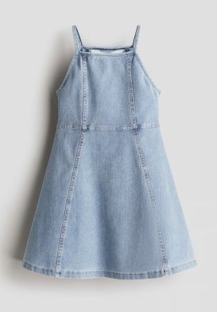 H&M 🩵 robe salopette fille NEW! 110/116