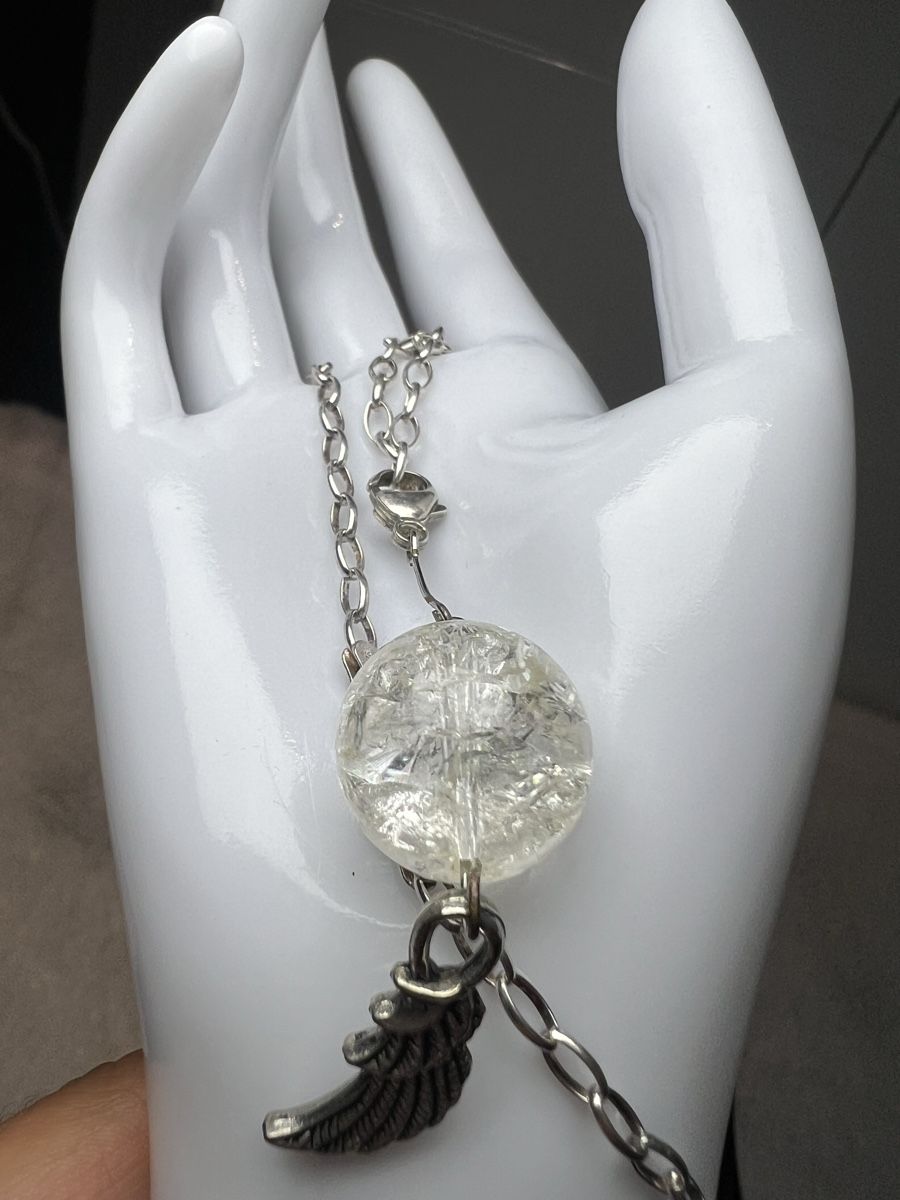 Ketten: Collier argent perle de quartz aile d'ange – Neu (gemäss Beschreibung) aus Chenens von anasantos90 2