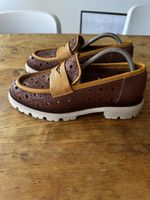 Mocassins Mat20 cuir marron perforé pointure 37