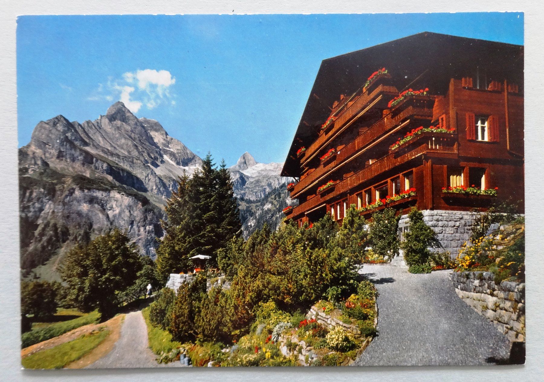 Cartoline postali: Haus Bergfrieden, Braunwald – Usato da Fétigny venduto da Billy2miny