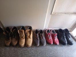 5 PAIRES DE CATERPILLAR  (2 NEUVES)