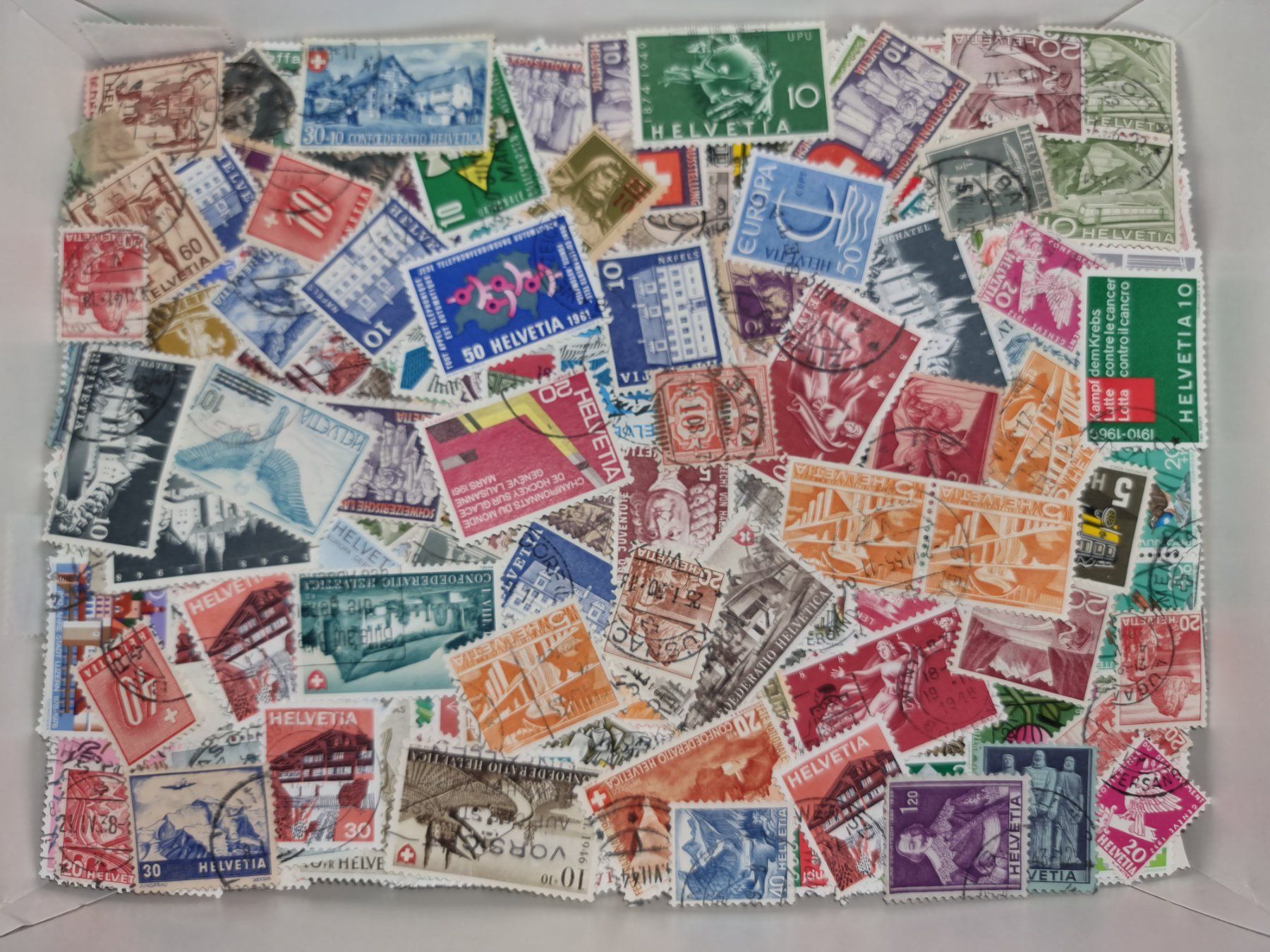 Tutti i francobolli: Grosse Sammlung Schweizer Briefmarken – Usato da Zuzgen venduto da ricard11
