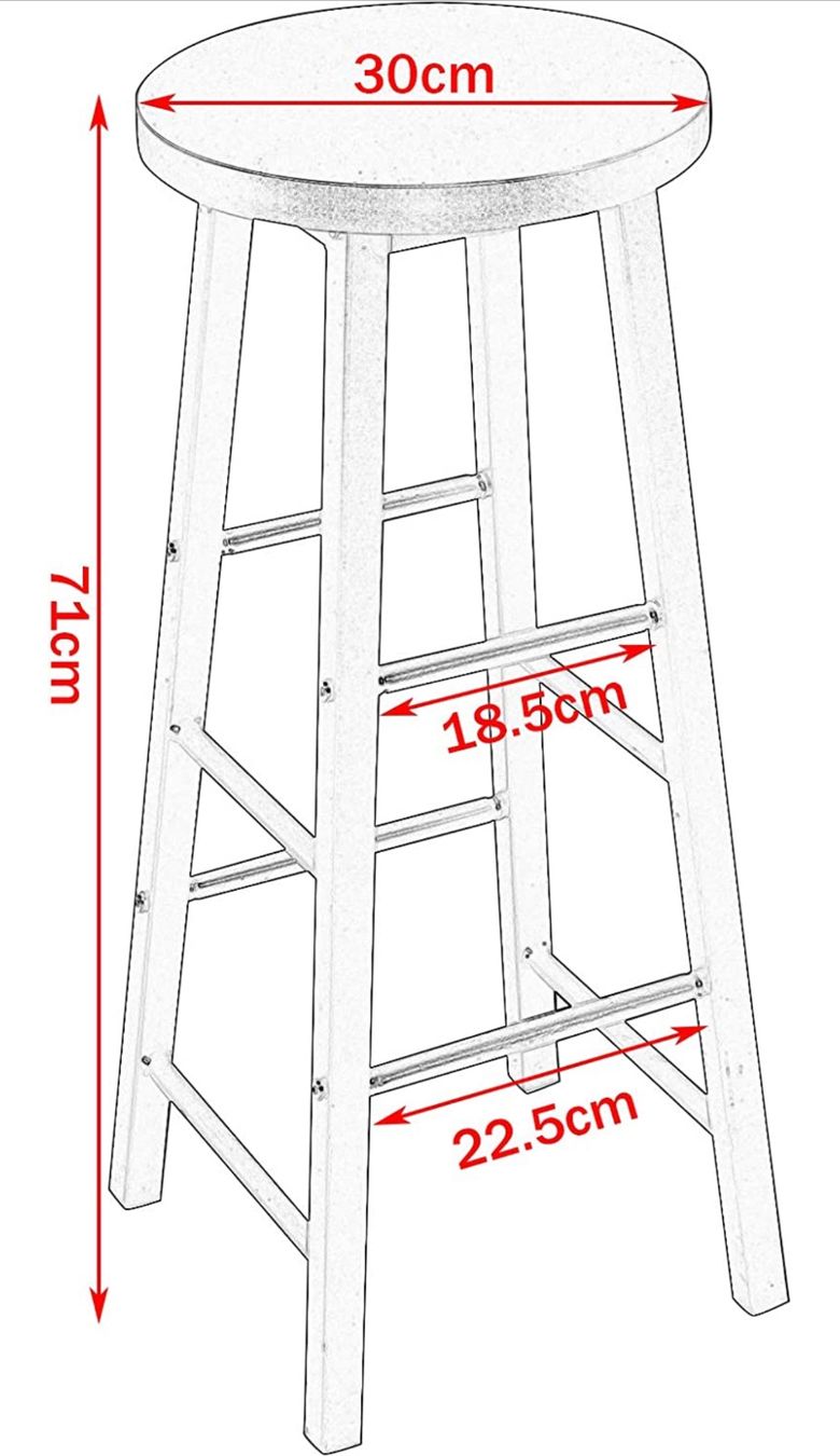 Sgabelli: + WOLTU BH130dc-2 2X Barhocker Bistrohocker – Nuovo e nell'imballaggio originale da Amriswil venduto da JaJa-Express 4