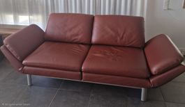 Wohnlandschaft echtes Leder, vielseitig verstellbar