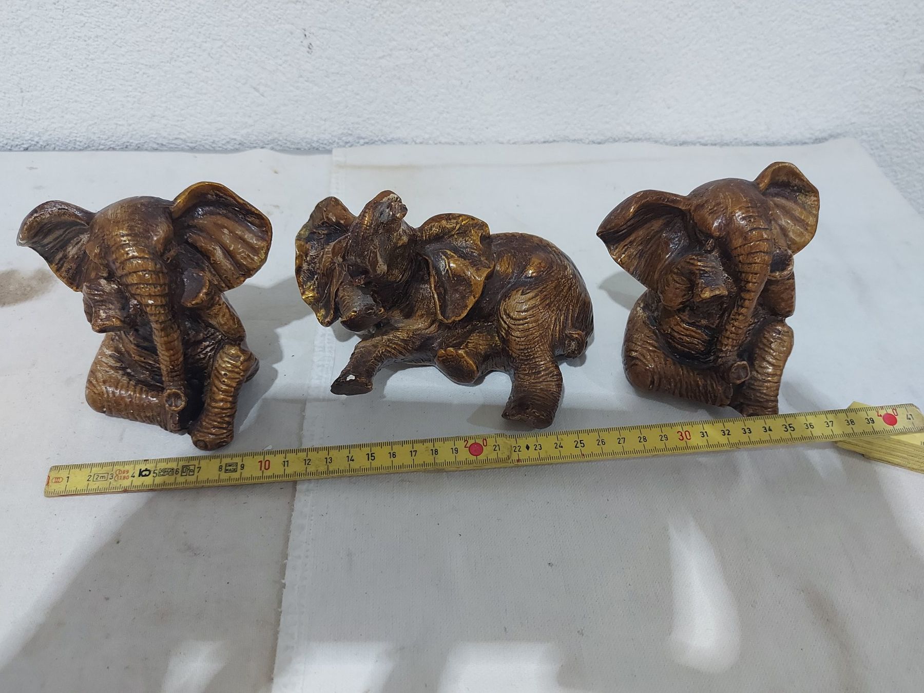 Figurines: 3er Set  Elefantenfiguren; Deko-Elefanten – D'occasion à Rheinau par profitronic.shop 6