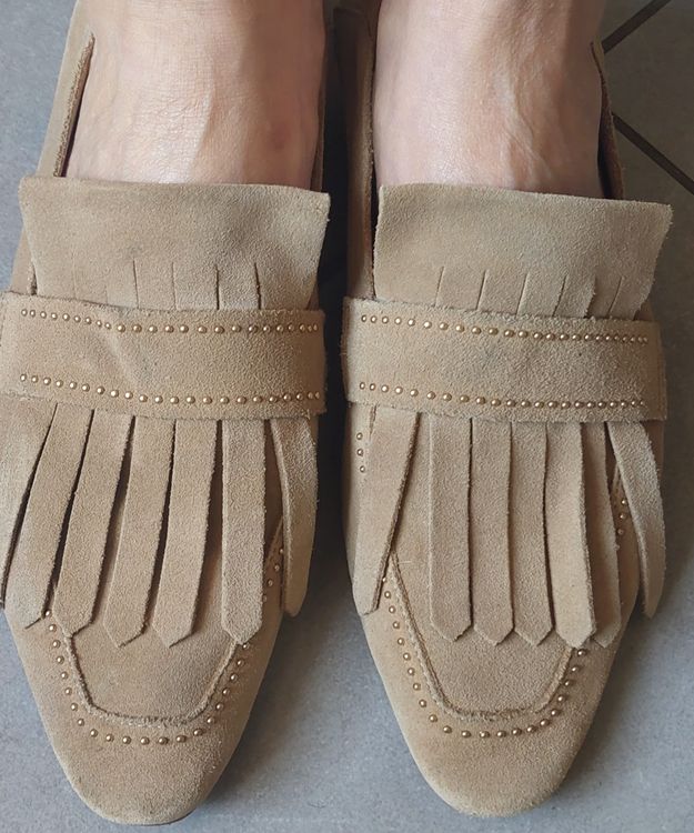 Mocassins Fairmount Camel Taille 7,5 En Daim - Occasion, Bon état