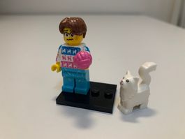 LEGO Minifigur CMF Serie 27 Katzenfreund