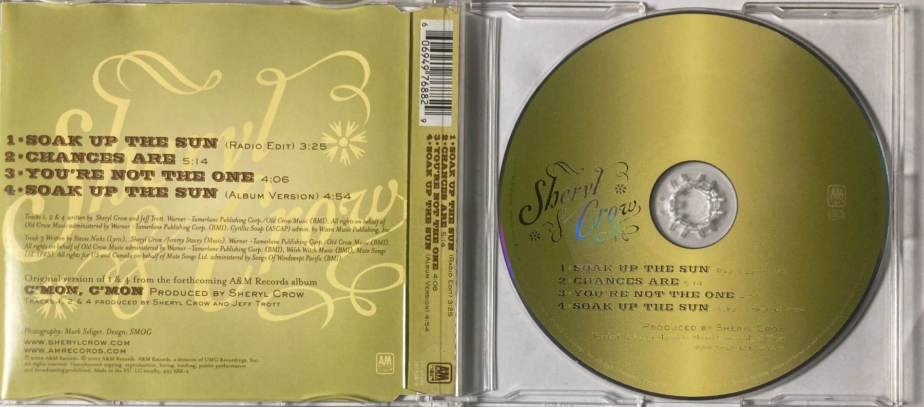 CD: SHERYL CROW - SOAK UP THE SUN – Usato da Poliez-Pittet venduto da Newtown-Records 1