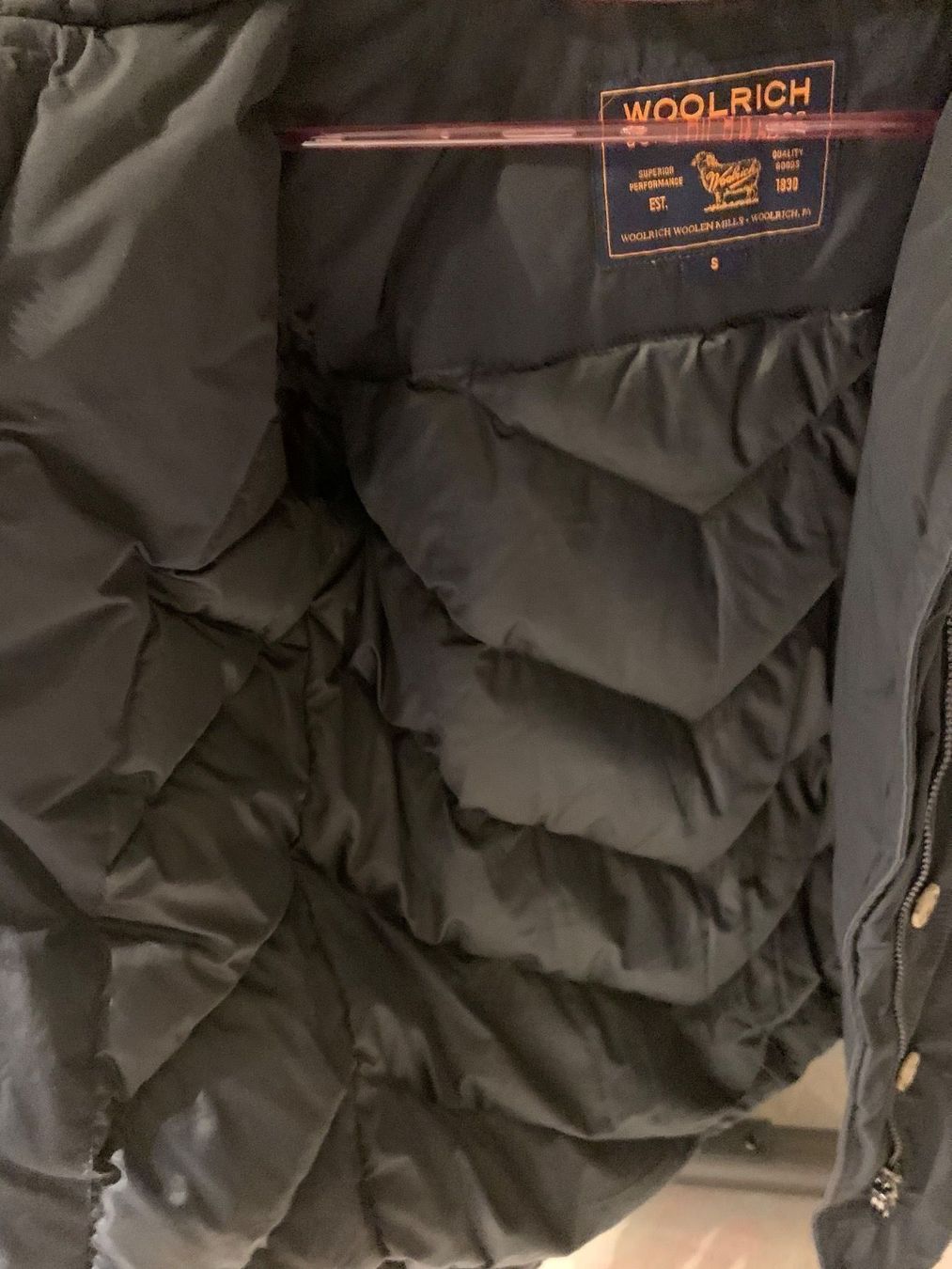 Woolrich Cappotti: Woolrich Parka dunkelblau Grösse S – Usato da Zürich venduto da viv_2ndn 3