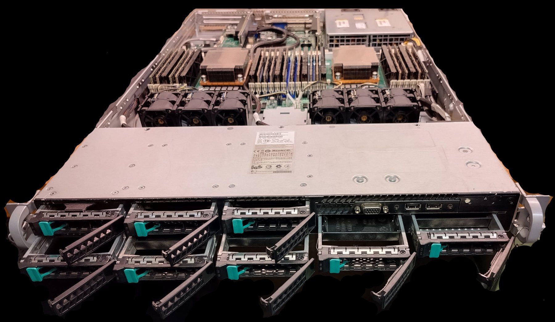Intel Server: Intel Server Dual Xeon E5‑2680v2, 256GB Ram 1HE – Usato da Liestal venduto da avitech_gmbh