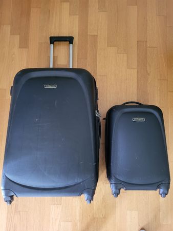 Koffer Set Kappa schwarz 2 Stk. Reisegepäck TSA Schloss