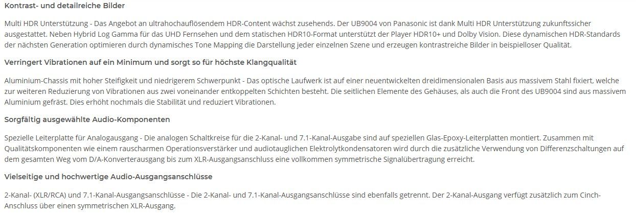 Panasonic Lettore multimediale & Streamer: 4K UHD Blu-ray Player – Usato da Burgdorf venduto da maliku 2