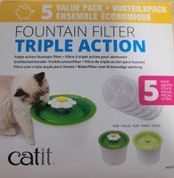 Catit Flower Fountain Filter Triple Action 5er und 4er Pack