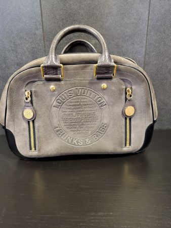 Louis Vuitton Bowlingbag, Leder Grau top  Zustand